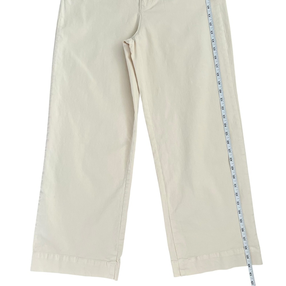 NWT Marine Layer Bridget Wide Leg Crop Pants in Papyrus Cream SZ 14 Coastal - Picture 13 of 14